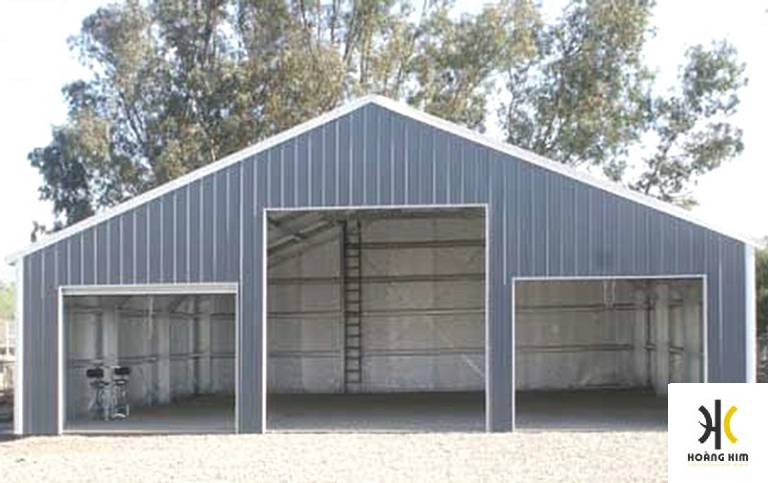 Thi công nhà kho nhỏ 100 m2