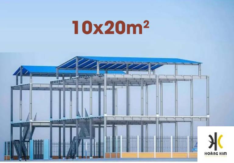 Thi công nhà kho nhỏ 200 m2