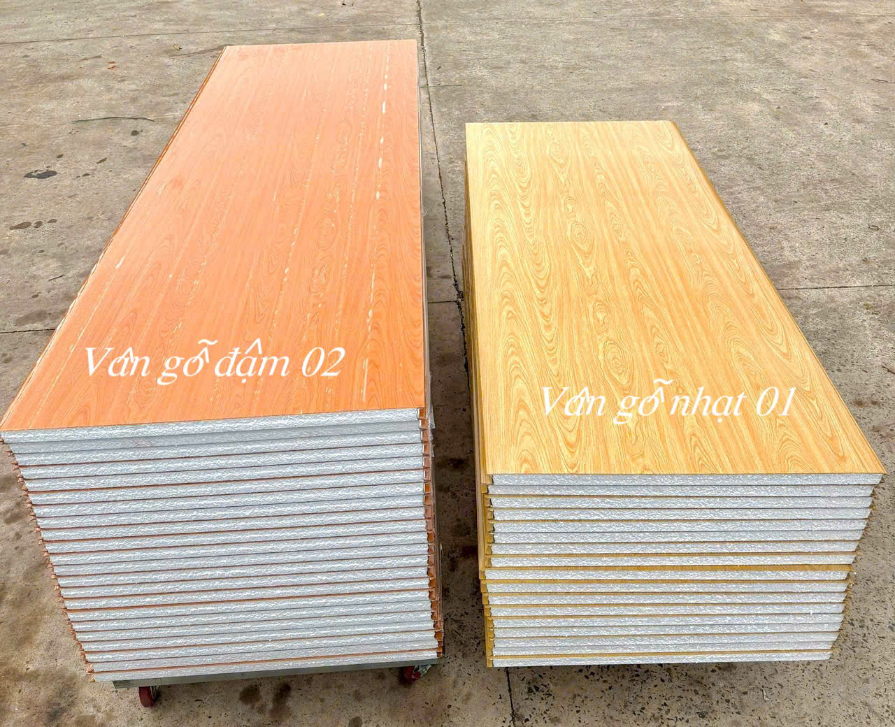 Tấm Panel vân gỗ EPS 50mm