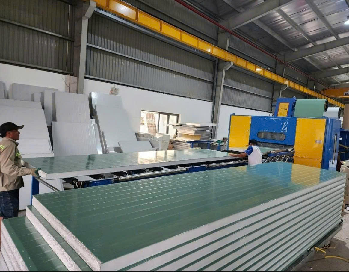 Tấm Panel xanh ngọc EPS 50mm